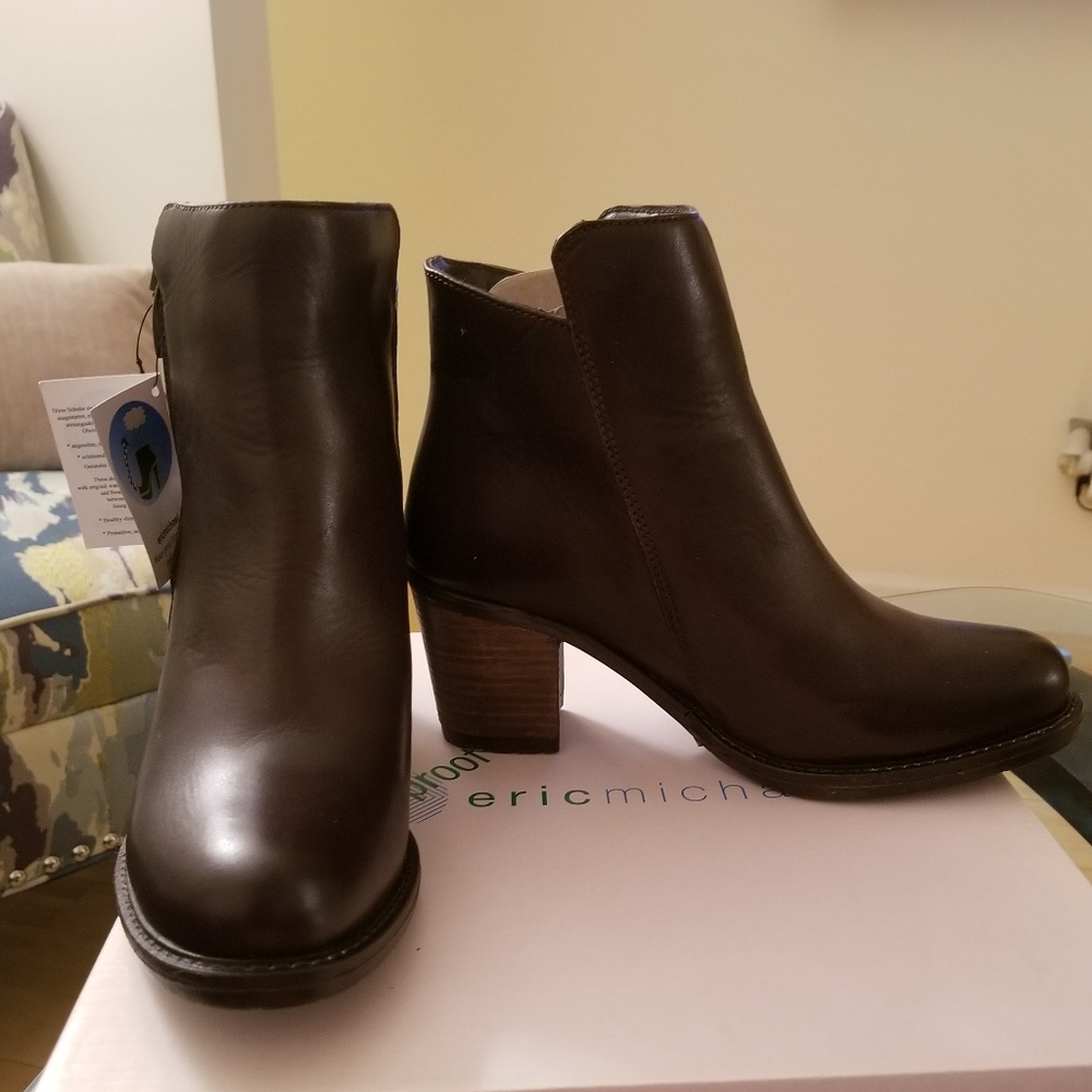 Eric Michael Brown Waterproof Leather Booties